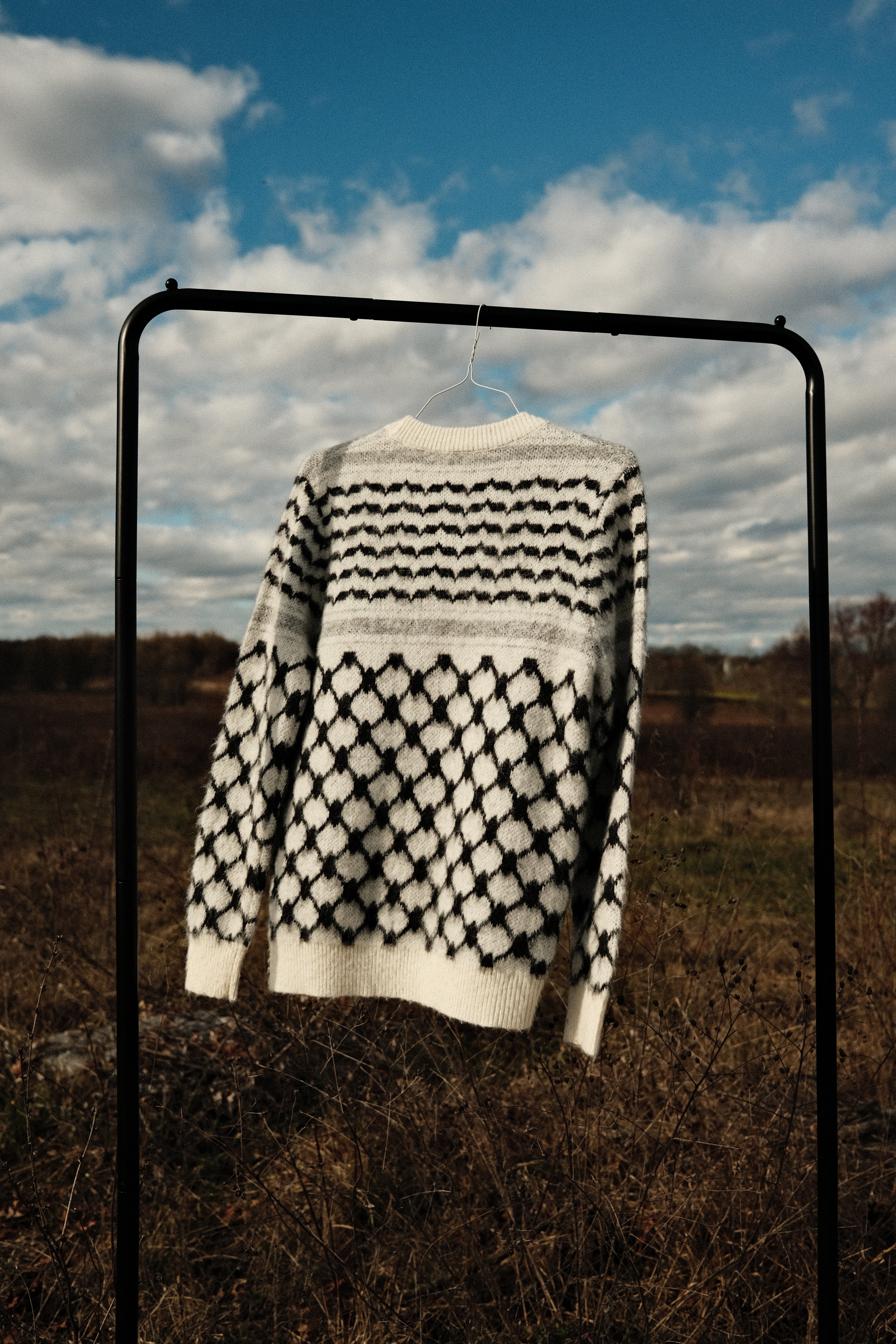 Mohair Keffiyeh Cardigan