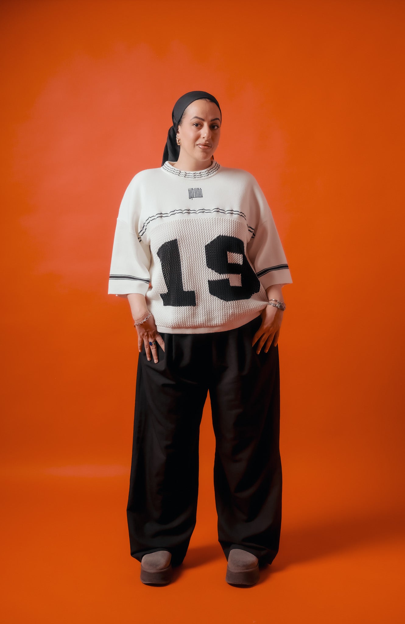 Knitted Keffiyeh Jersey