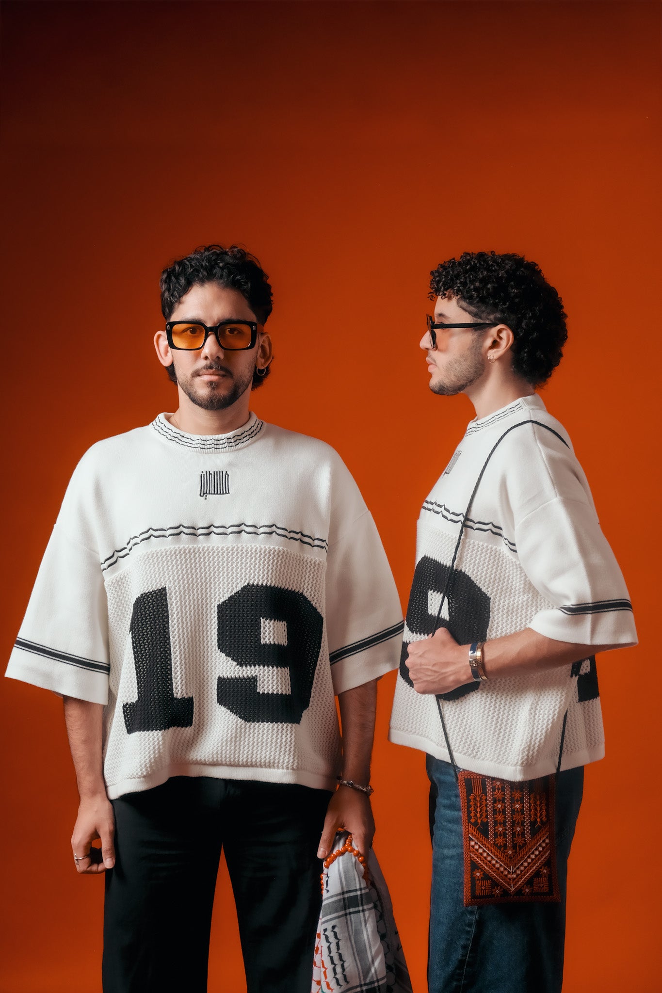 Knitted Keffiyeh Jersey