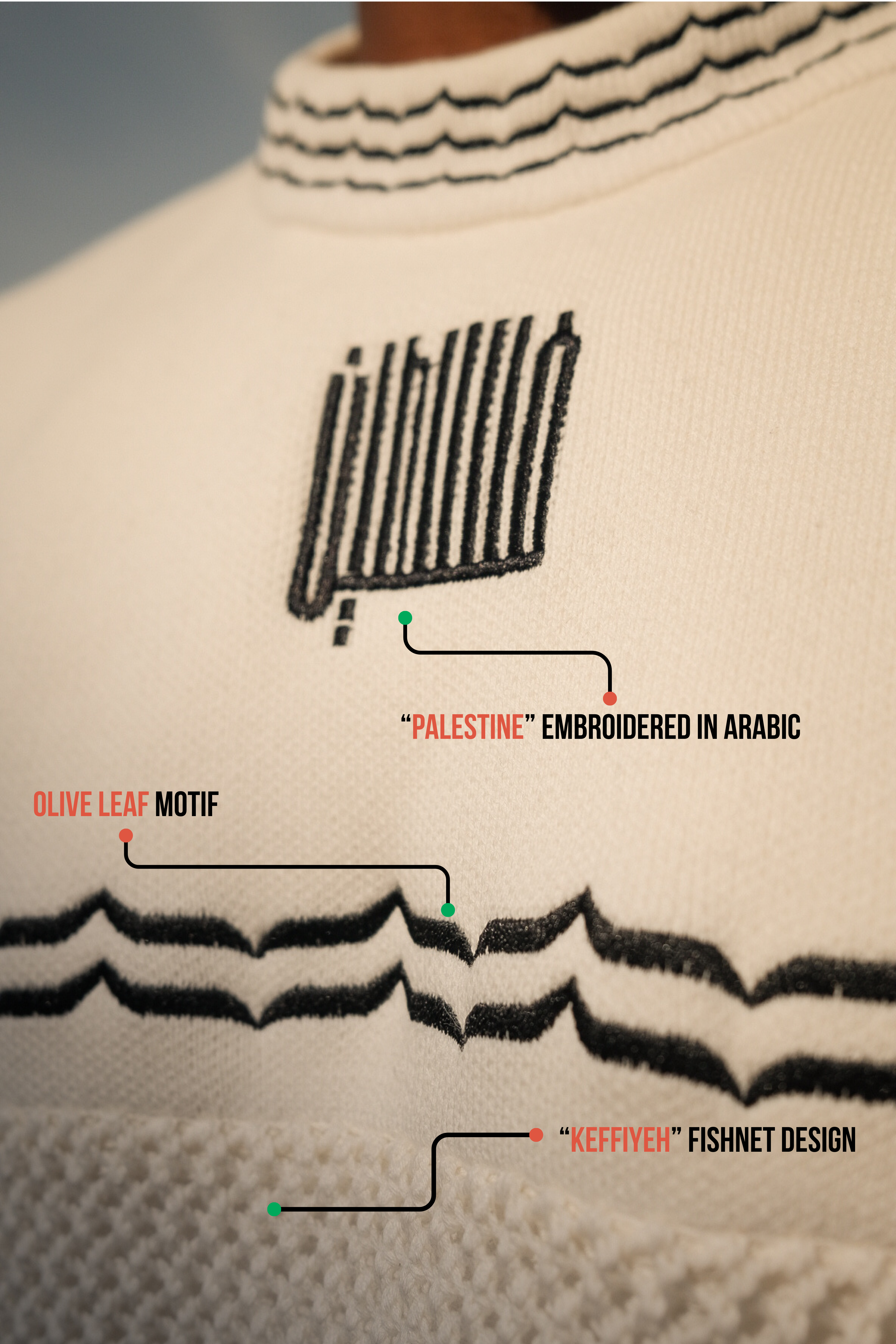 Knitted Keffiyeh Jersey