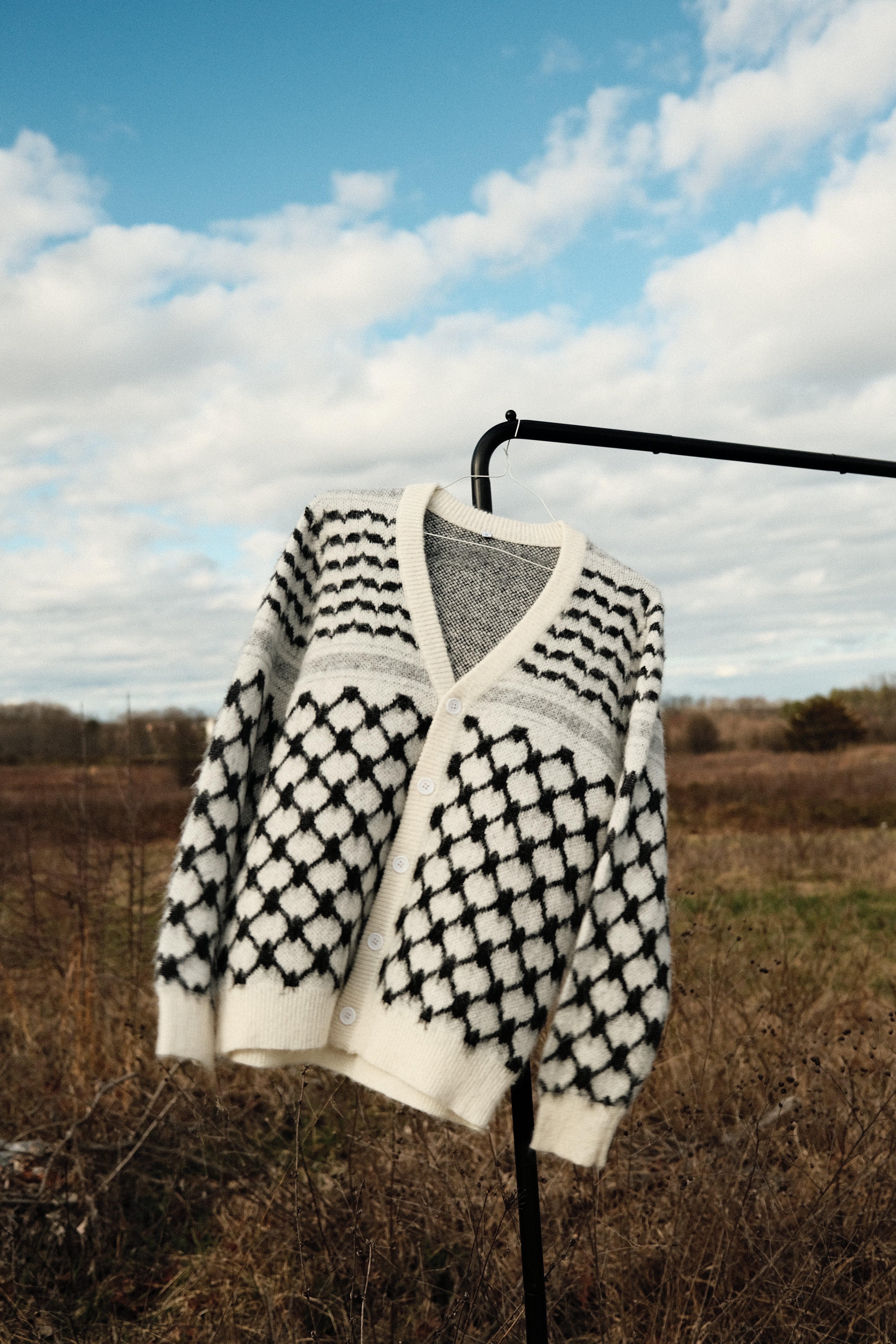 トップス GRANCY DestructionDesign BigCardigan grancy】Destruction Design Big Cardigan