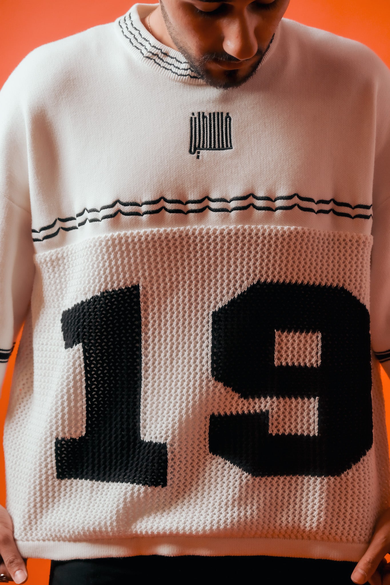 Knitted Keffiyeh Jersey