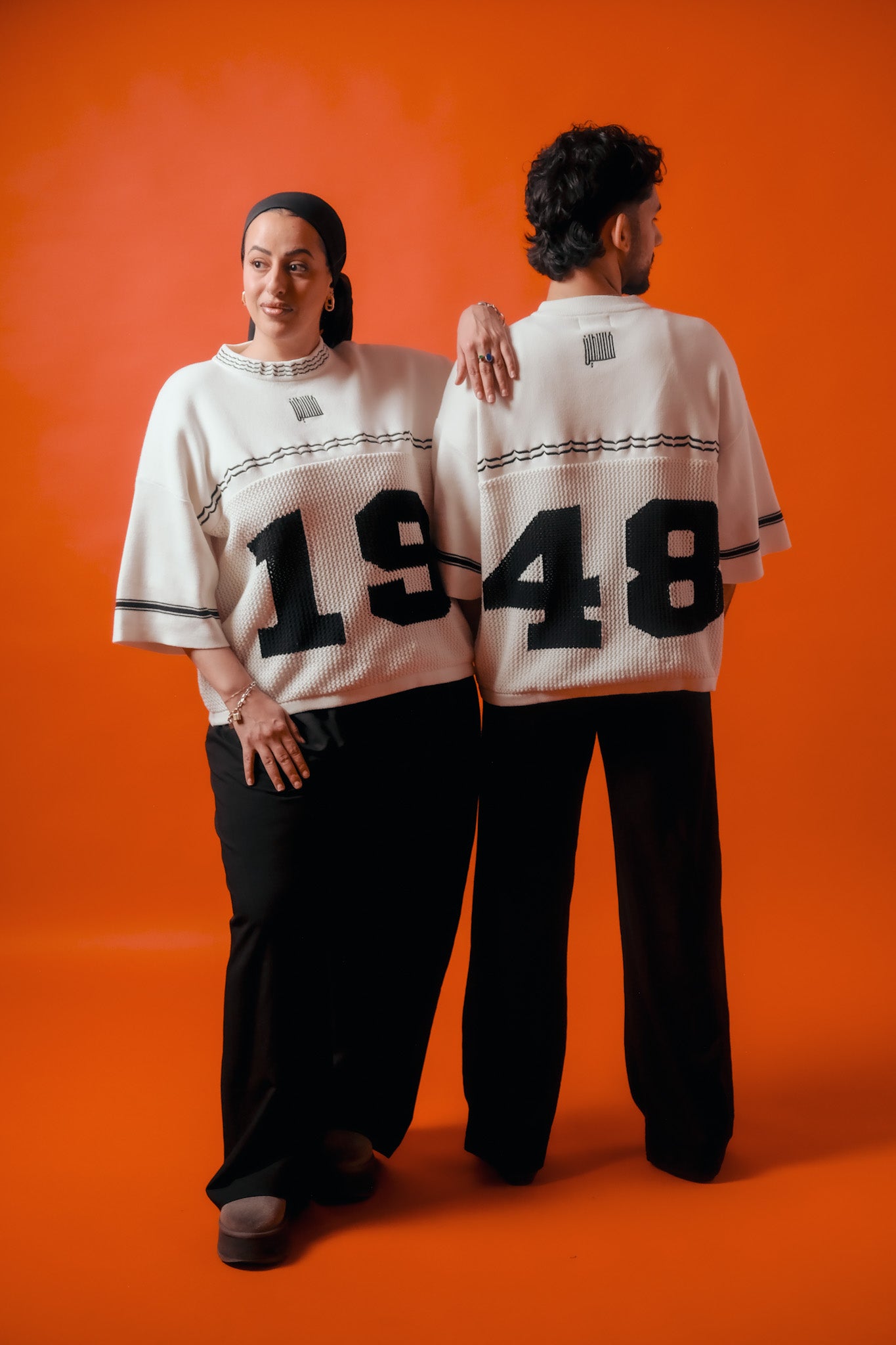 Knitted Keffiyeh Jersey